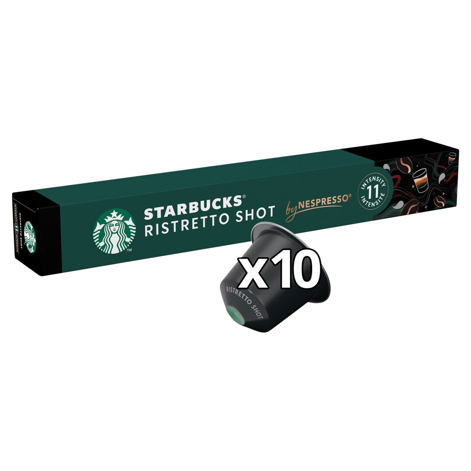 image 1 of Starbucks by Nespresso Ristretto Shot 10 Coffee Capsules 57g