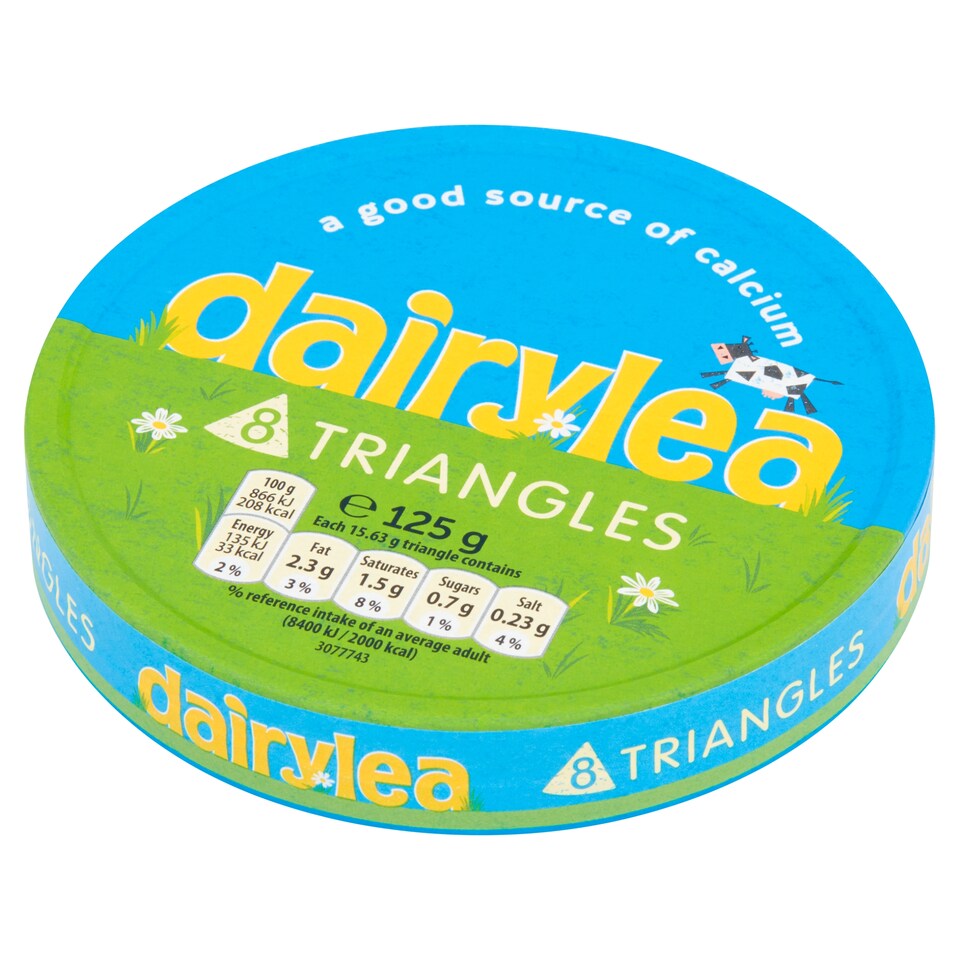 image 1 of Dairylea Cheese Spread Triangles 8 pack 8x15.6G