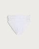 image 4 of F&F 3-Pack Lace Trim High Leg Knickers in White