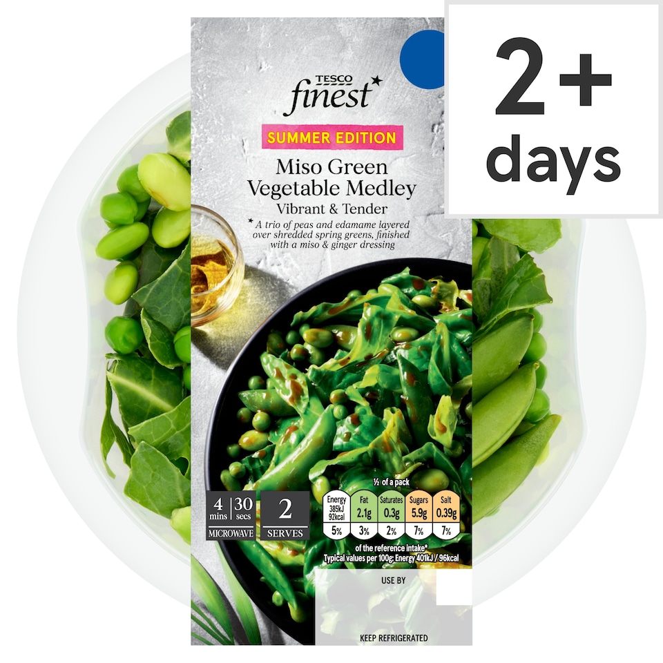 Tesco Finest Miso Green Vegetable Medley 220g 
