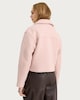 image 3 of F&F Textured Pocket Front Zip Up Jacket in Pink
