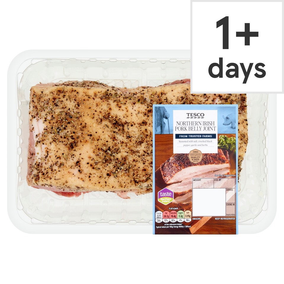 Tesco Northern Irish Pork Belly Joint 600g