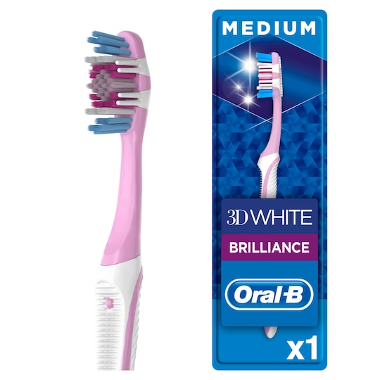 OralB White Medium Toothbrush Tesco Groceries