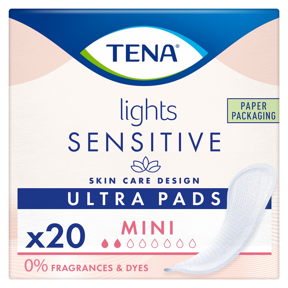 image 1 of TENA Light Sensitive Ultra Pads Mini 20 Pack