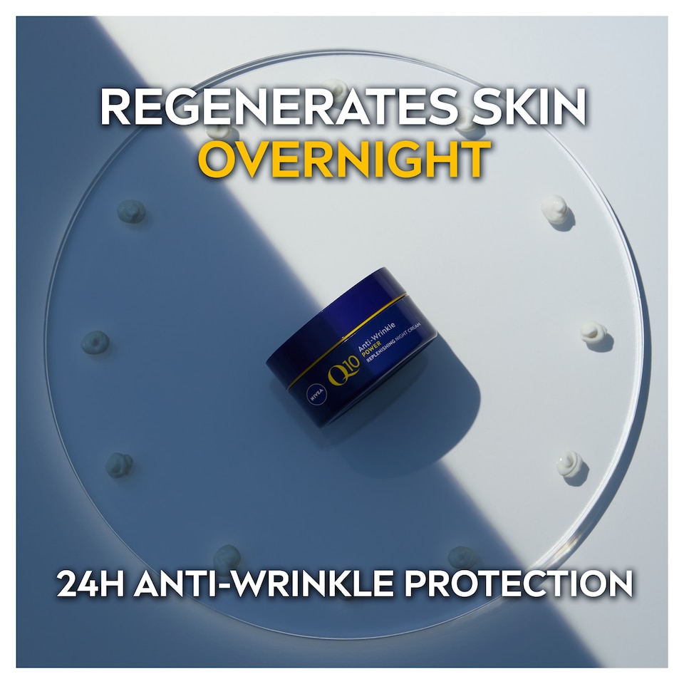 image 1 of NIVEA Q10 Power Anti-Wrinkle Night Cream Moisturiser 50ml
