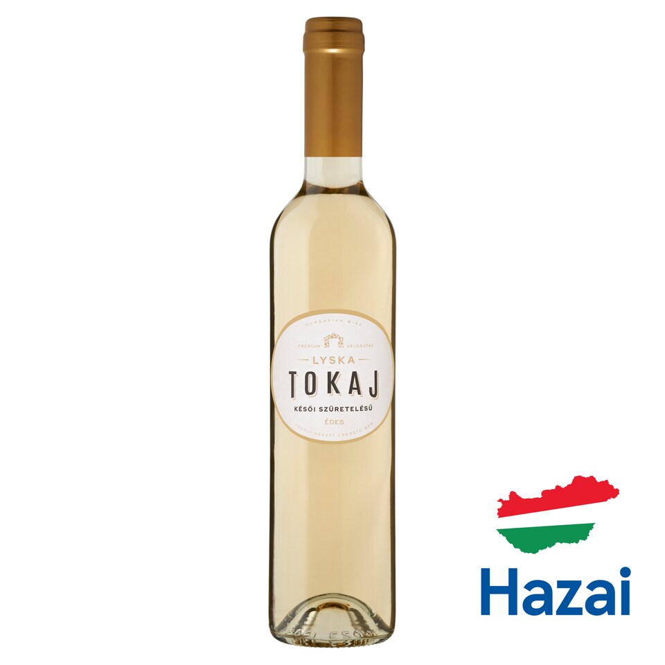 Lyska Tokaj Késői Szüretelésű Furmint édes fehérbor 10,5% 500 ml 1. kép