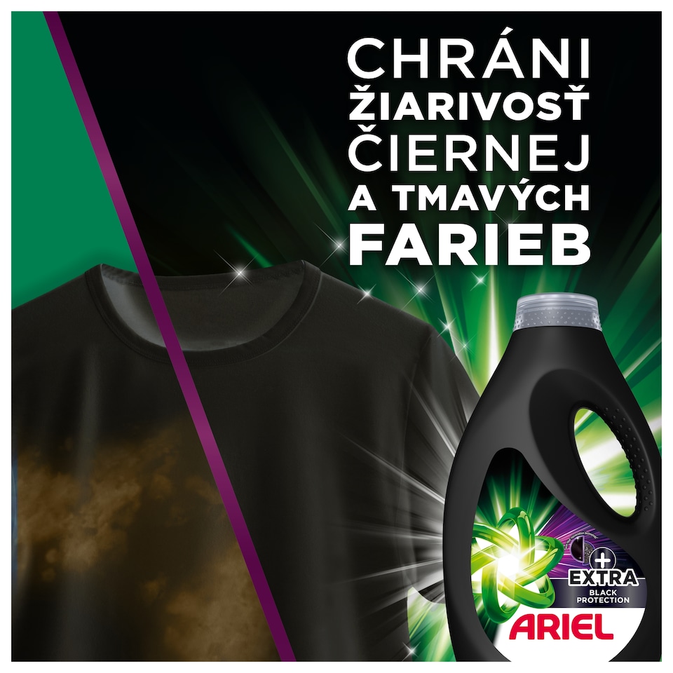 image 1 of Ariel Washing Liquid, 60 Washes, +EXTRA BLACK PROTECTION