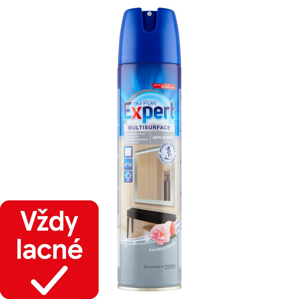 Go for Expert Antistatický čistiaci prostriedok na rôzne povrchy 300 ml