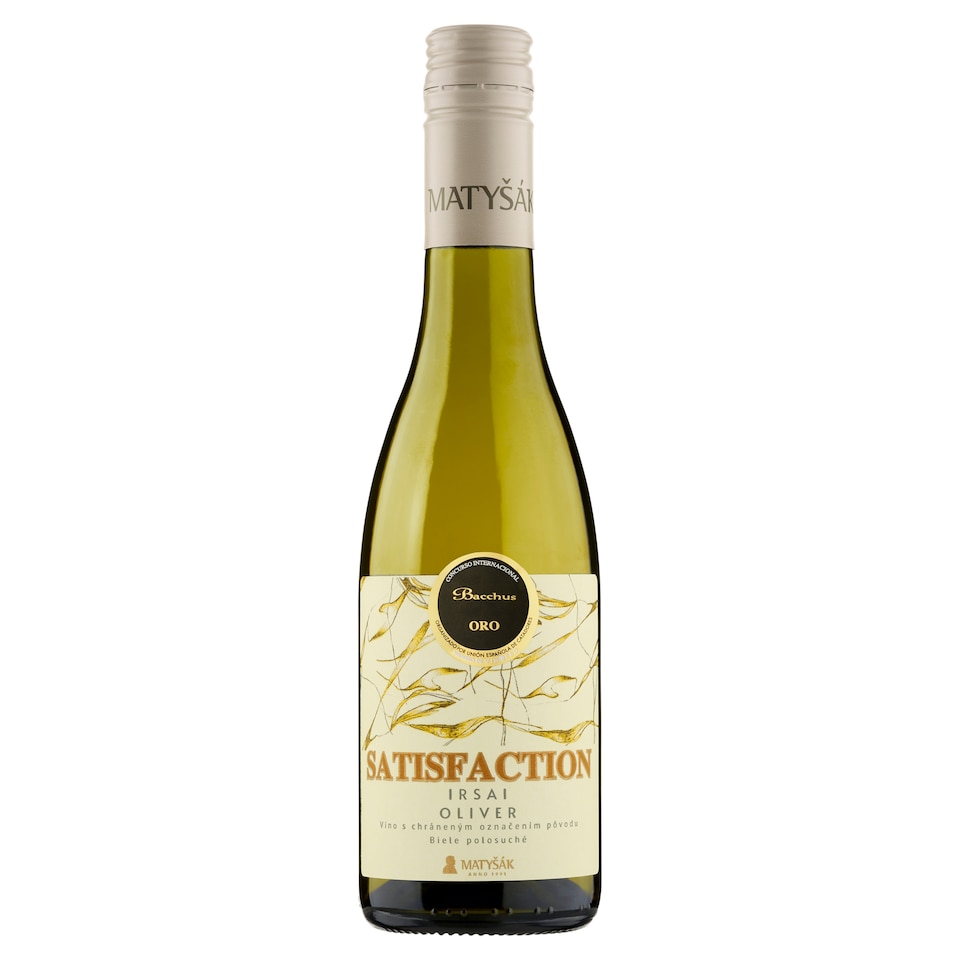 image 1 of Matyšák Satisfaction Irsai Oliver White Semi-Dry Wine 0.375 L