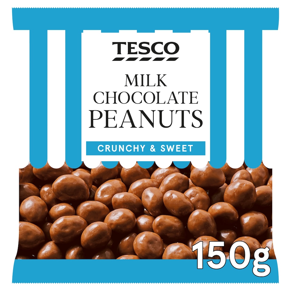 Tesco Milk Chocolate Peanuts 150g