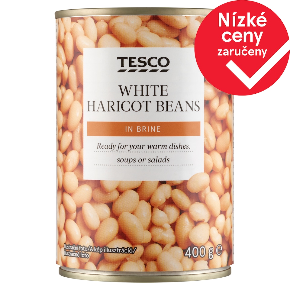 Tesco White Haricot Beans in Brine 400g