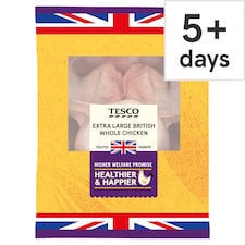 Tesco Extra Large Whole Chicken 2.1-2.6kg