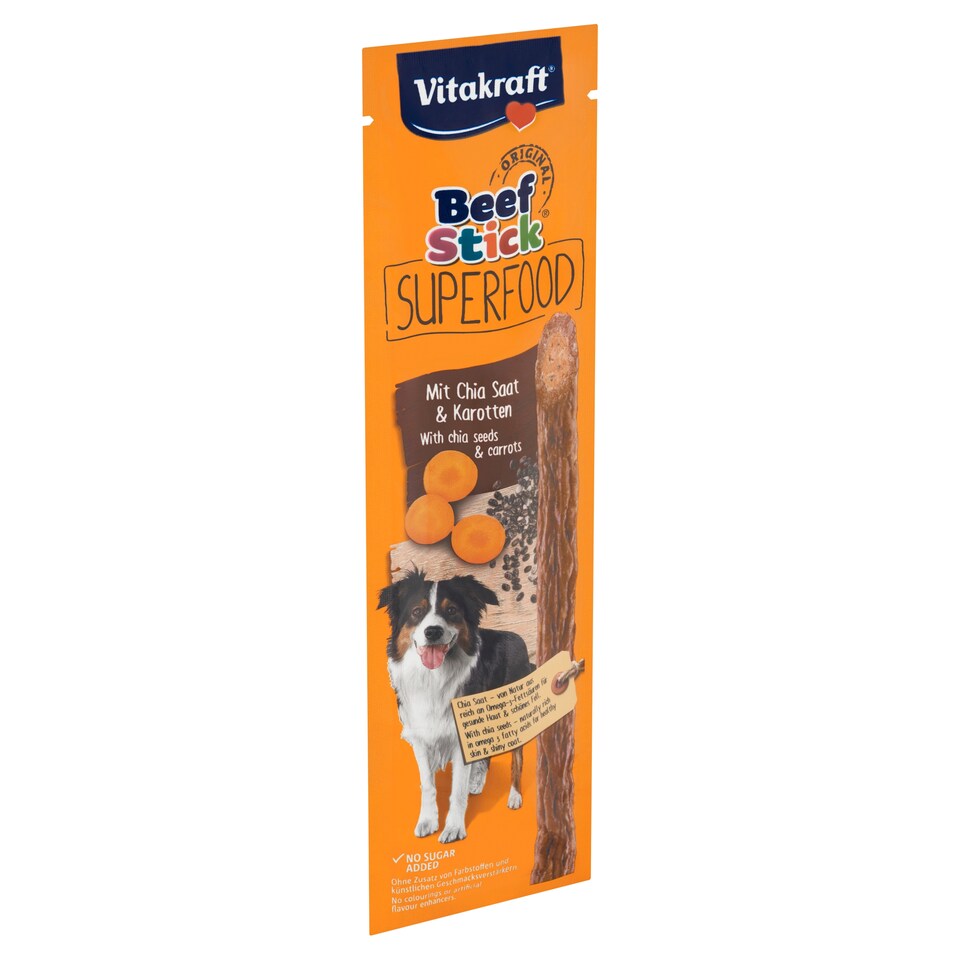Vitakraft Beef Stick Superfood + mrkev & chia semínka 25g