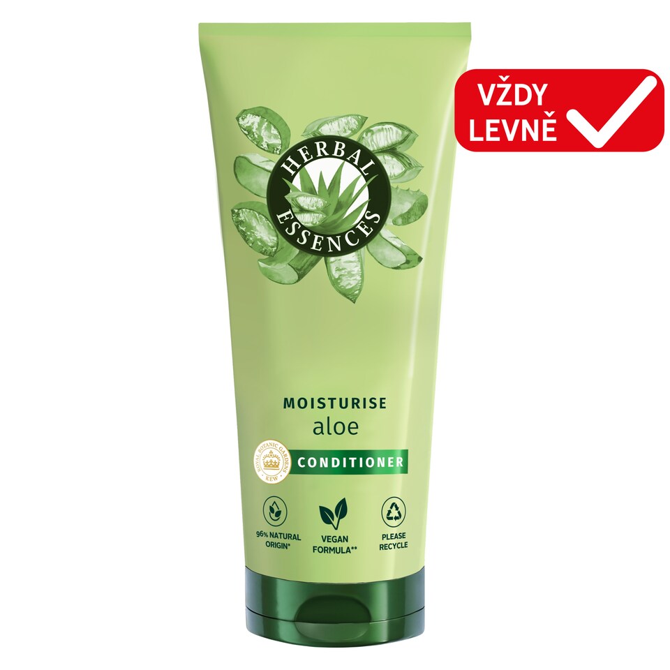 Obrázek 1 pro produkt Kondicionér Herbal Essences Aloe Moisturise 250ml, Hydratace a Výživa Velmi Suchých vlasů