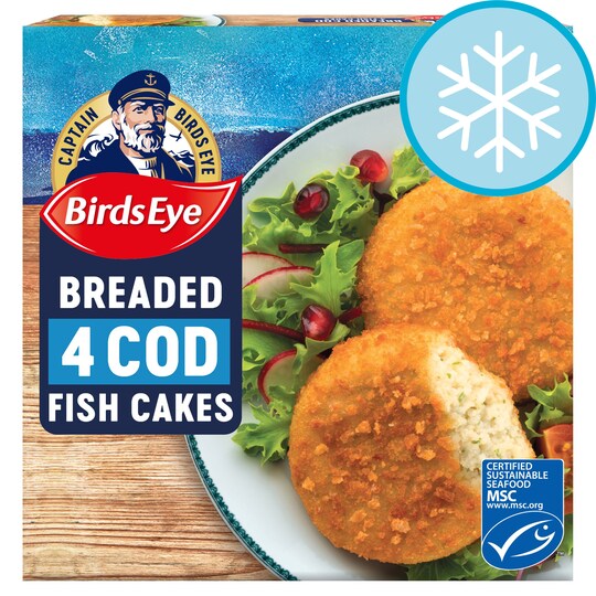 Birds Eye 4 Breaded Cod Cakes 198G Tesco Groceries