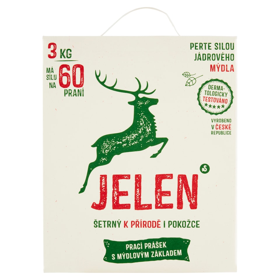 Obrázek 1 pro produkt Jelen Prací prášek s mýdlovým základem 60 praní 3kg