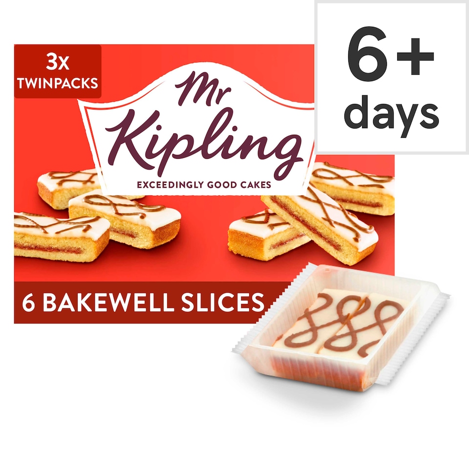 image 1 of Mr Kipling Bakewell Slices 6 Pack