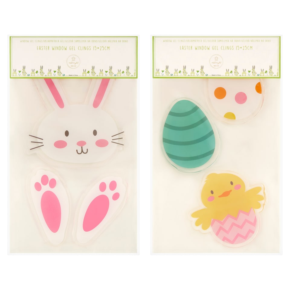 Mobil Digital Easter Window Gel Clings 15 x 25 cm