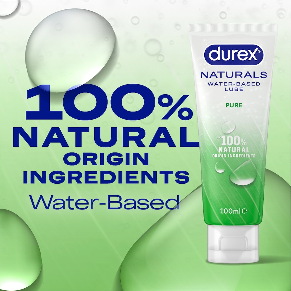 image 1 of Durex Naturals Water Based Pure Lubricant Gel 100ml