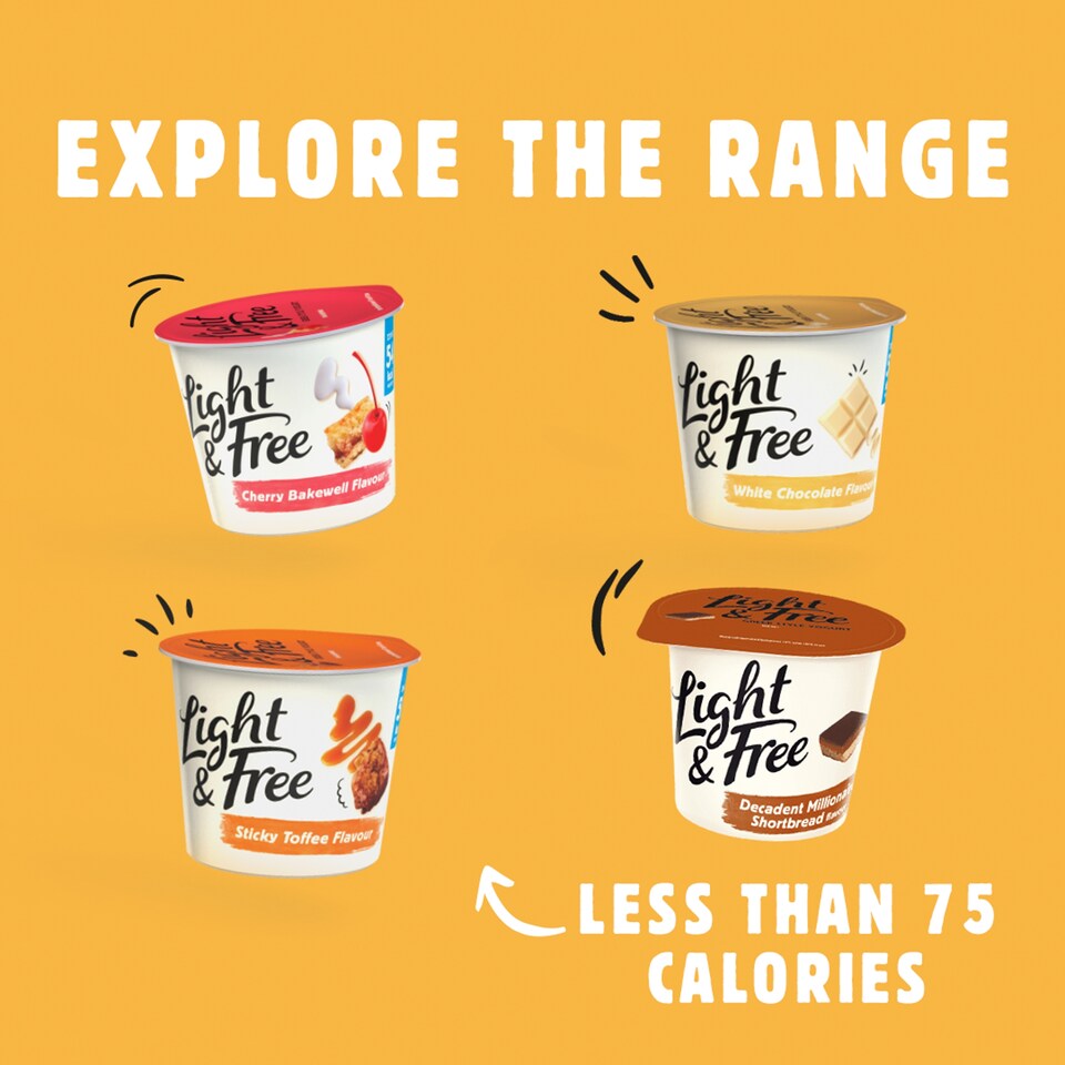 image 1 of Light & Free White Chocolate Greek Style Fat Free Yoghurt 4x115g