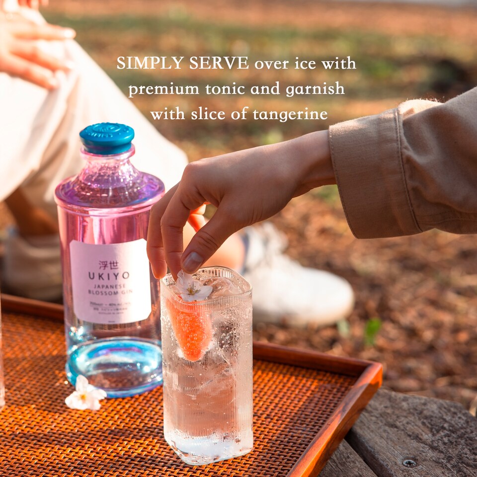 image 1 of Ukiyo Japanese Blossom Gin 70cl