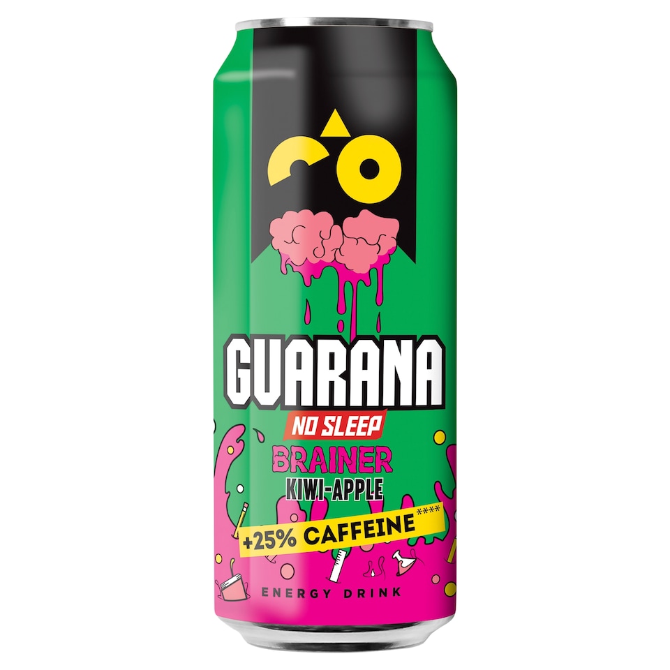 Guarana No Sleep Brainer Kiwi-Apple Energy Drink 500ml