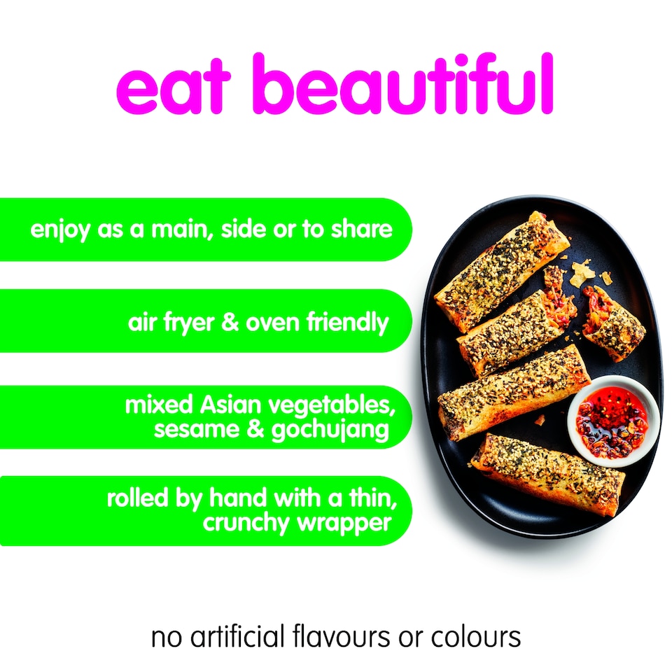 image 1 of itsu 4 vegetable crunch jumbo spring rolls 300g