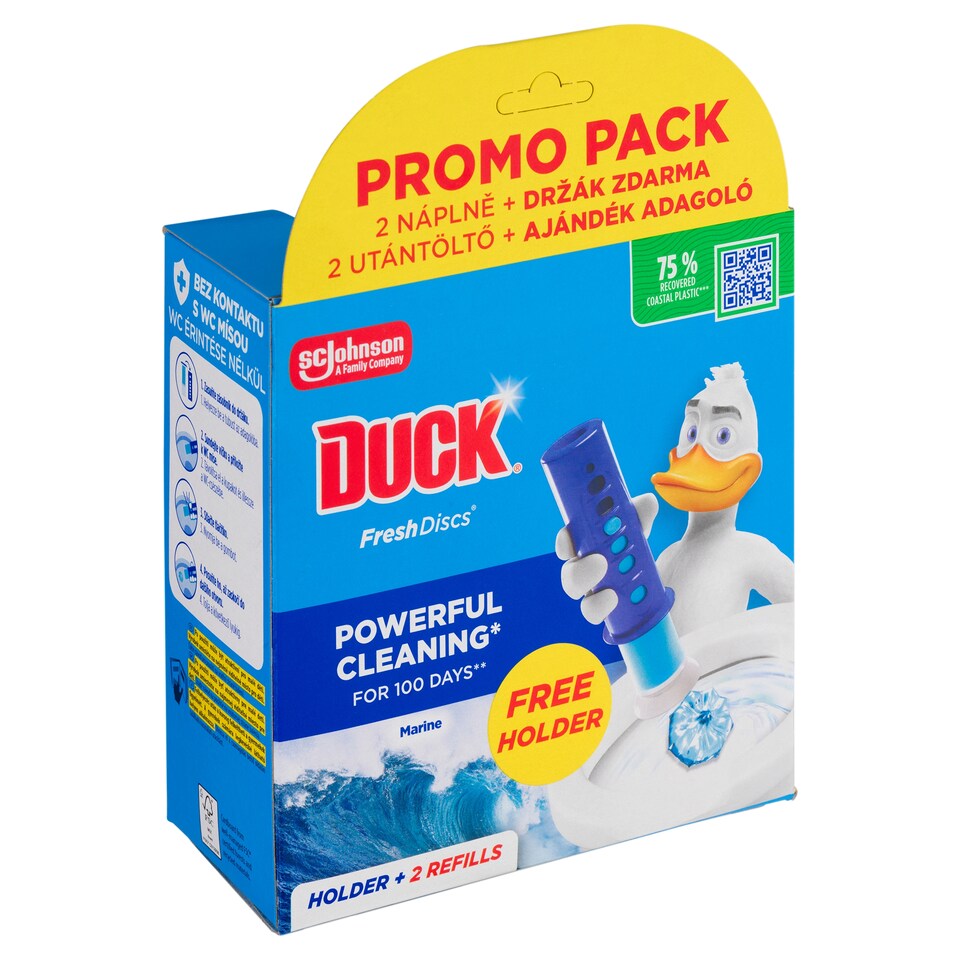 Obrázek 1 pro produkt Duck Fresh Discs Marine čistič WC 2 x 36ml (72ml)