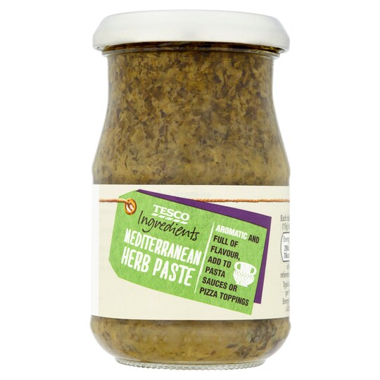 Tesco Ingredients Mediterranean Herb Paste 190G Tesco Groceries