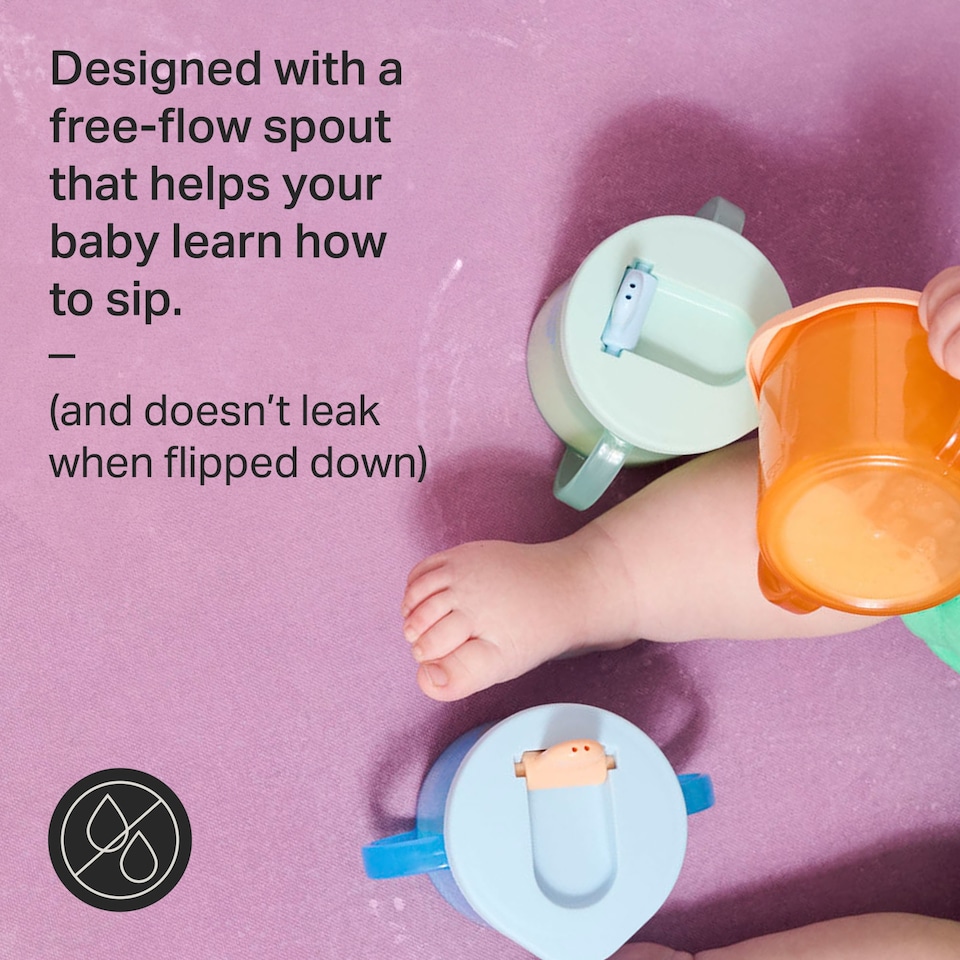image 1 of Tommee Tippee Free Flow First Cup Essentials 4m+ 190ml