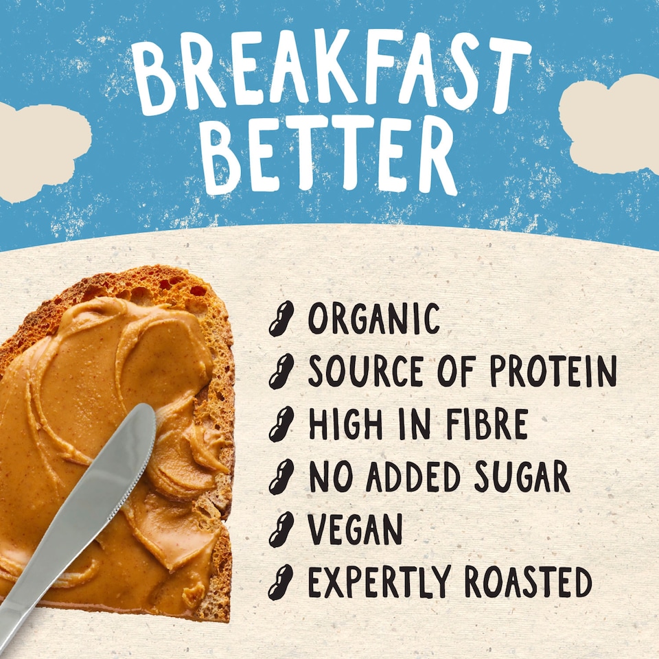 image 1 of Whole Earth Smooth Organic Peanut Butter 340g