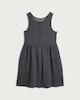 image 3 of F&F School Girls Cotton Rich Button Front Pinafore in Grey