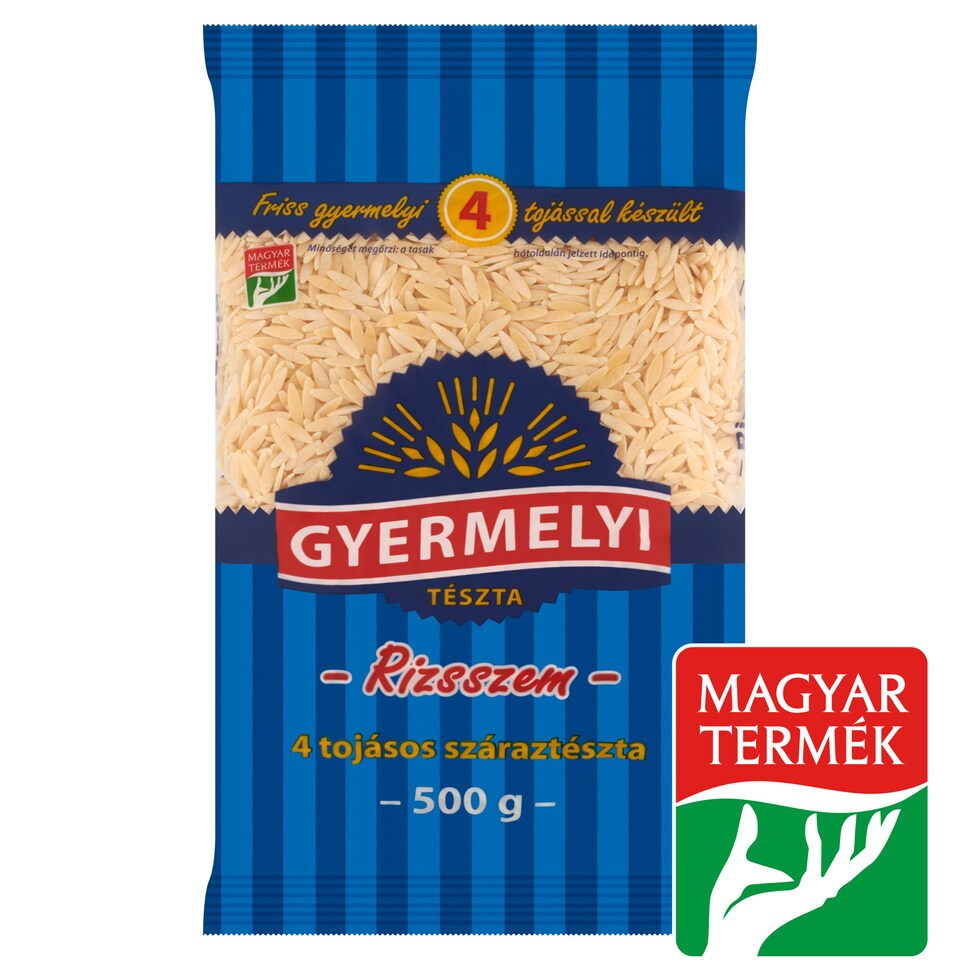 Gyermelyi rizsszem 4 tojásos száraztészta 500 g