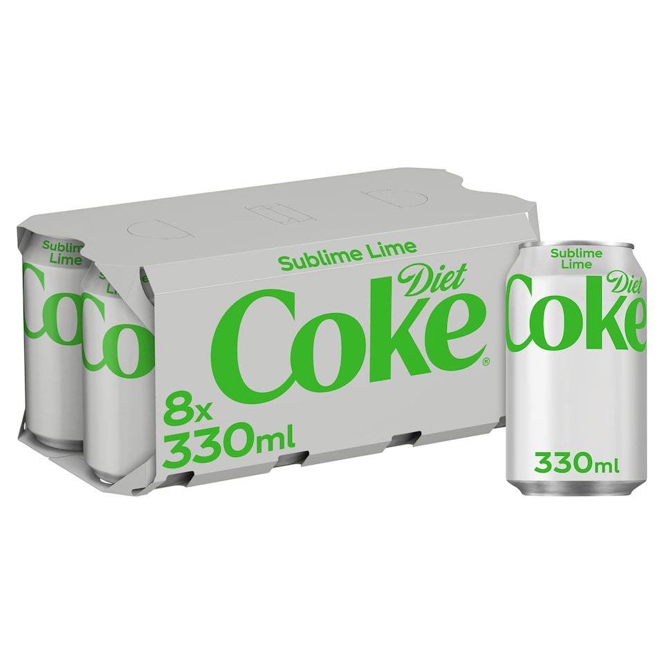 image 1 of Diet Coke Sublime Lime 8 x 330ml
