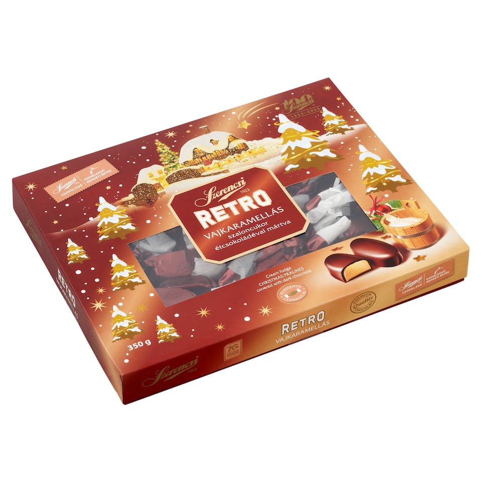 Szerencsi Retro vajkaramellás szaloncukor étcsokoládéval mártva 350 g 1. kép