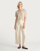 image 2 of F&F V Neck Short Sleeved T-Shirt in Neutral