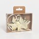 image 1 of Tesco Gold Star Hanging Christmas Decorations 4 Pack
