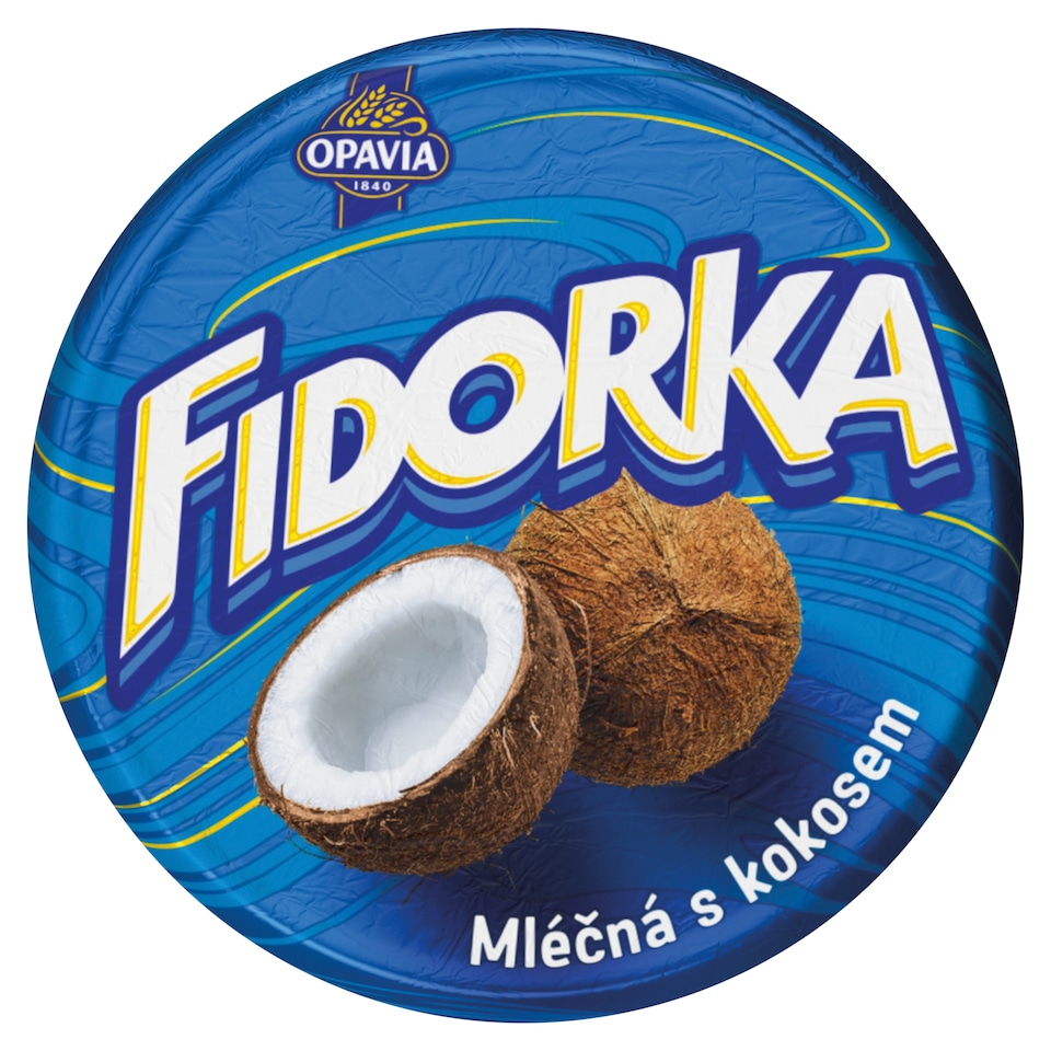 Opavia Fidorka Mléčná s kokosem, modrá 30g