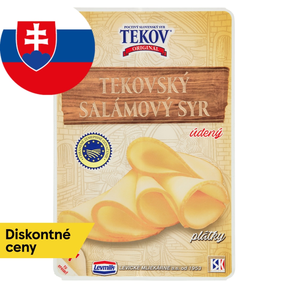 obrázok 1 z TEKOVSKÝ SALÁMOVÝ SYR ÚDENÝ plátky 100 g