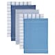 image 1 of Tesco Recycled Cotton Terry Tea Towel 5 Pack Blue