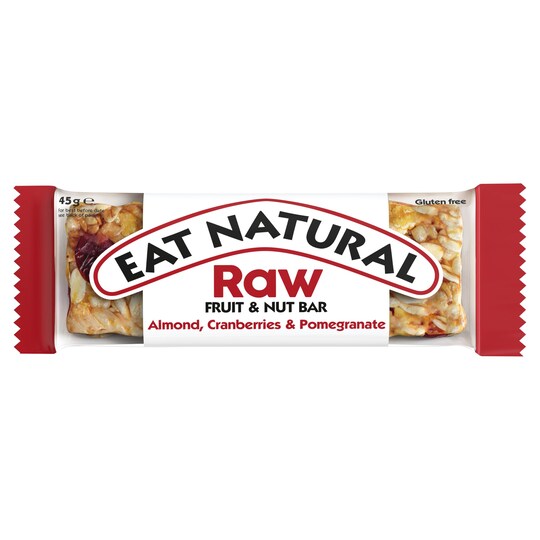 Eat Natural Raw Almond Cranberry & Pomegranate Fruit & Nut Bar 45G