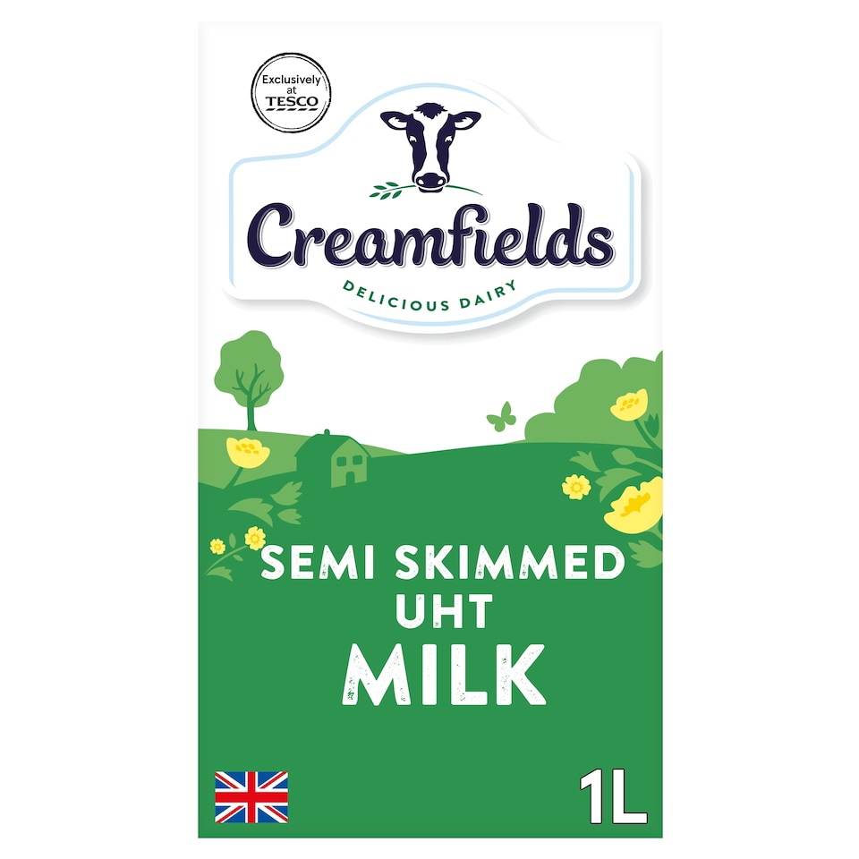 Creamfields Semi Skimmed UHT Milk 1L