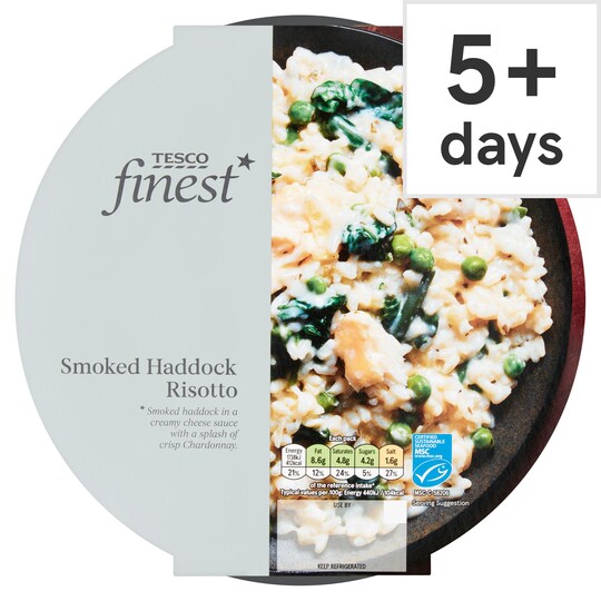Tesco Finest Haddock Risotto 395G Tesco Groceries