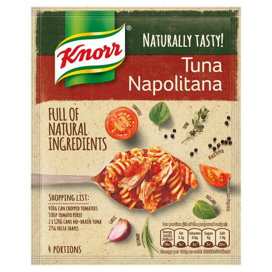 Knorr Naturally Tasty Tuna Napolitana 43G Tesco Groceries