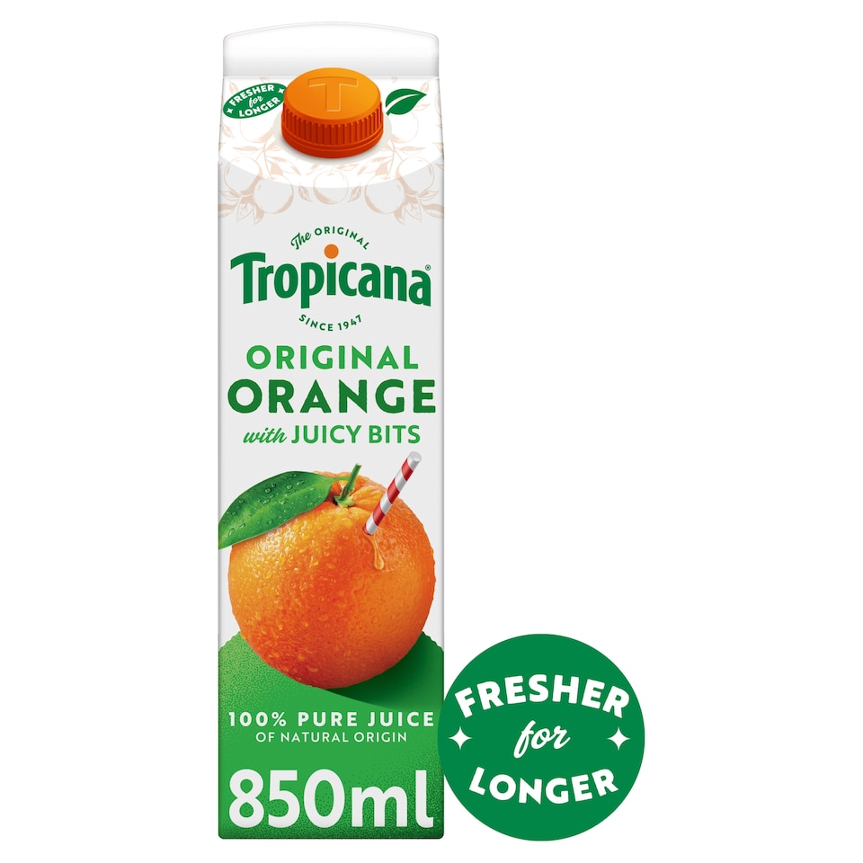 image 1 of Tropicana Original Orange Juice with Juicy Bits 850ml