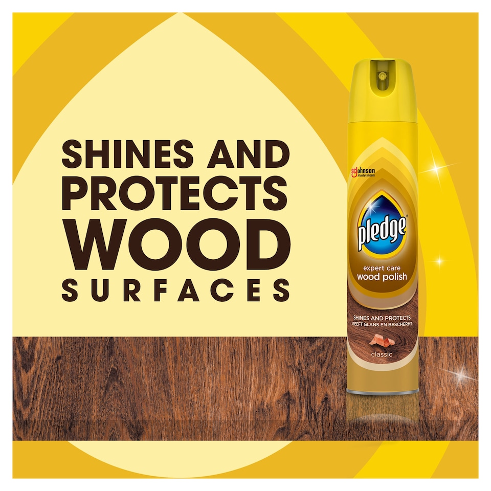 image 1 of Pledge Expert Wood Care Polish Aerosol Classic 250ml