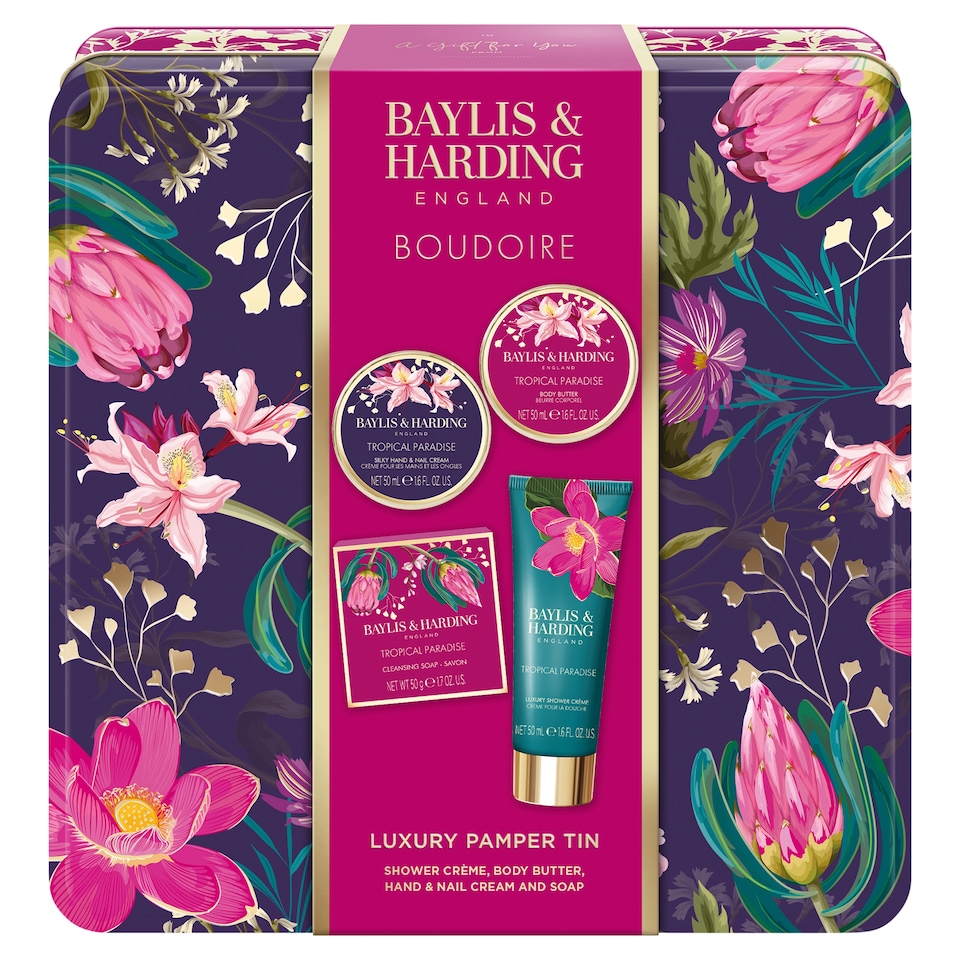 image 1 of Baylis & Harding Boudoire Luxury Pamper Tin Gift Set