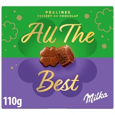Milka Thank You Alpine Milk Chocolate Pralinés with Cocoa Cream Filling 110 g
