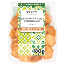 Tesco Crostini Crackers With Rosemary 180G