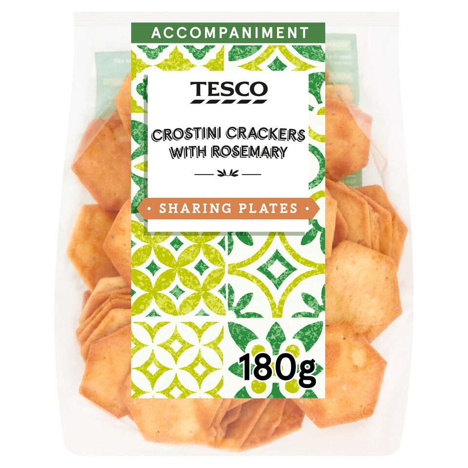 Tesco Crostini Crackers With Rosemary 180G